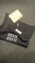 ITALY Women Ribbed jersey top Miu Miu tank tops