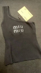 ITALY Women Ribbed jersey top Miu Miu tank tops