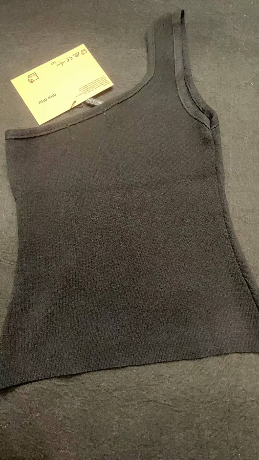 ITALY Women Ribbed jersey top Miu Miu tank tops
