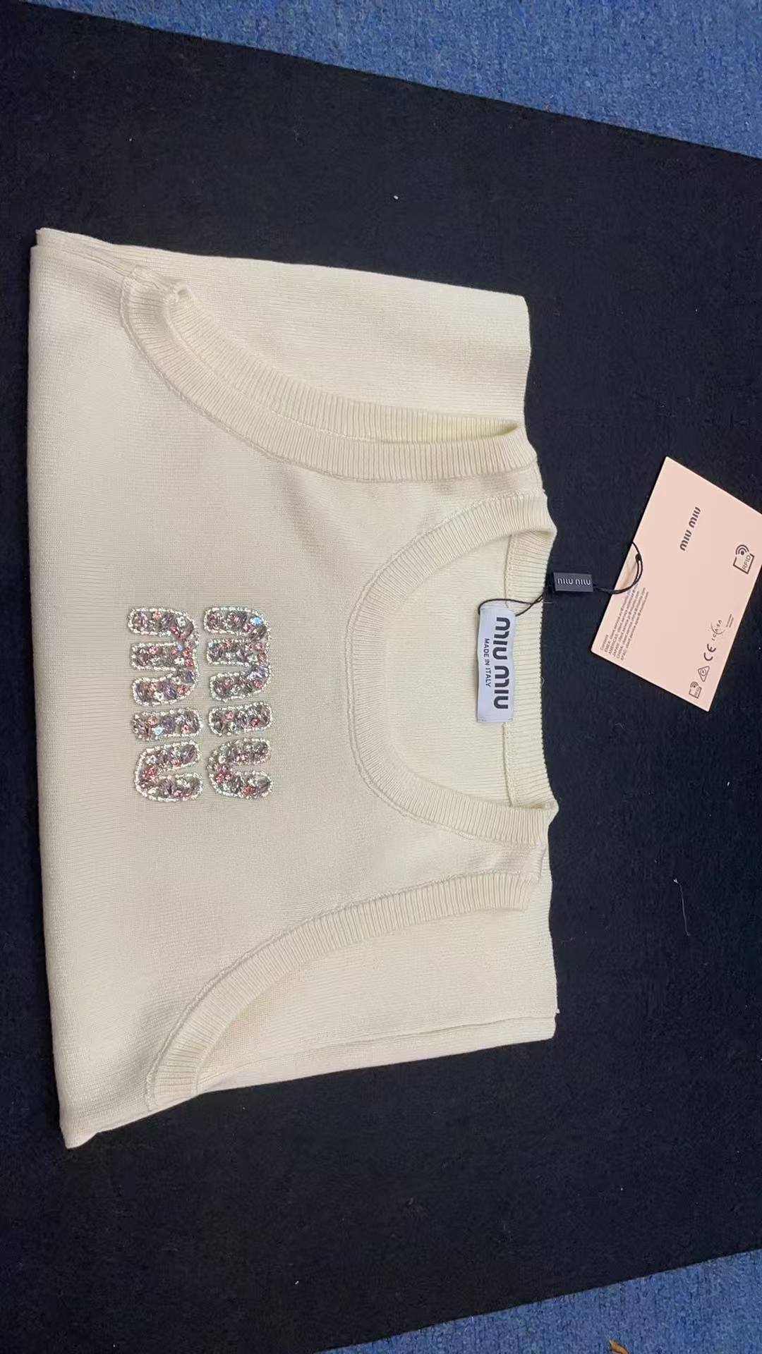 ITALY Women Ribbed jersey top Miu Miu tank tops