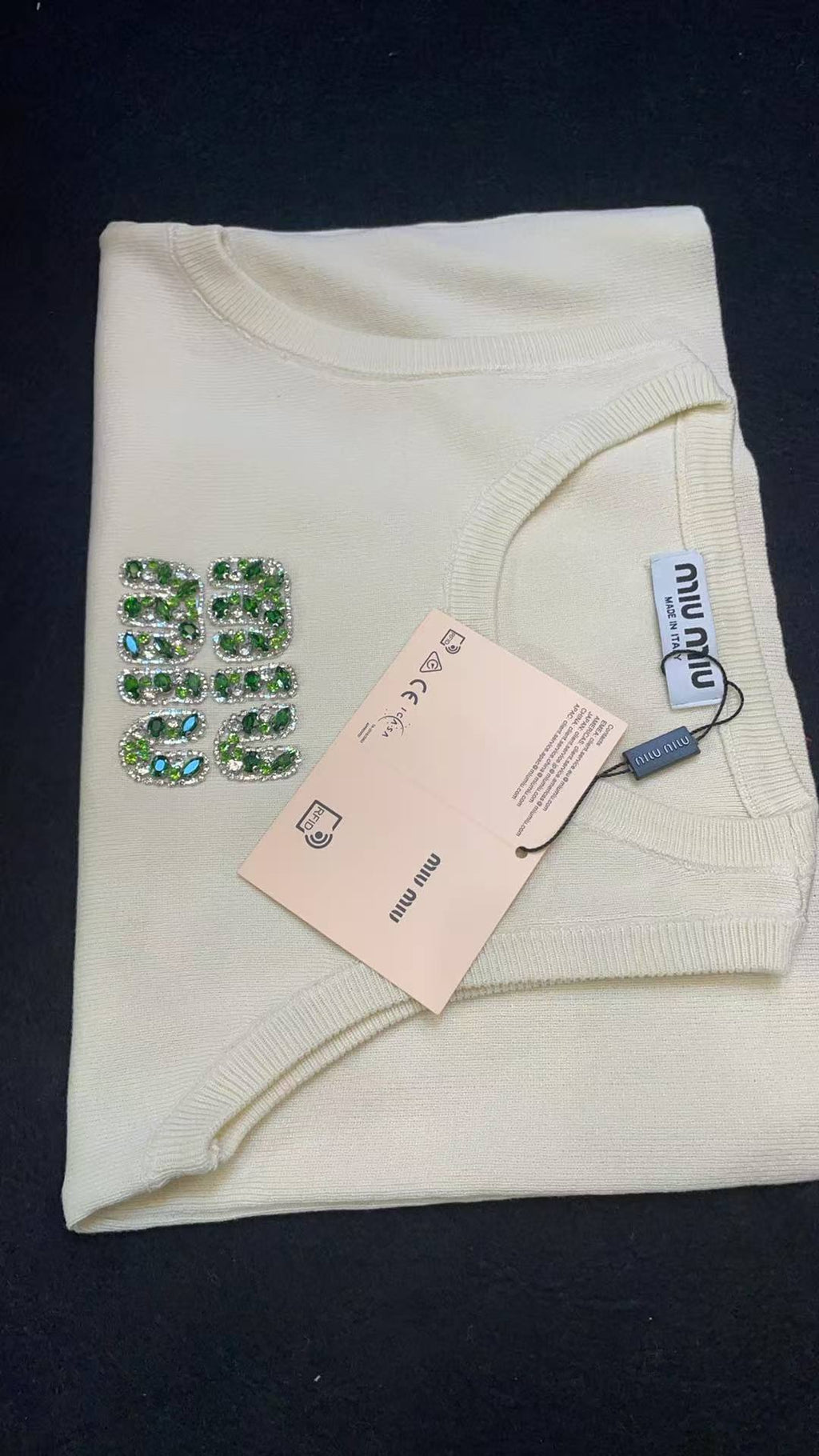 Miu Miu Women's Ribbed Jersey Tank Top