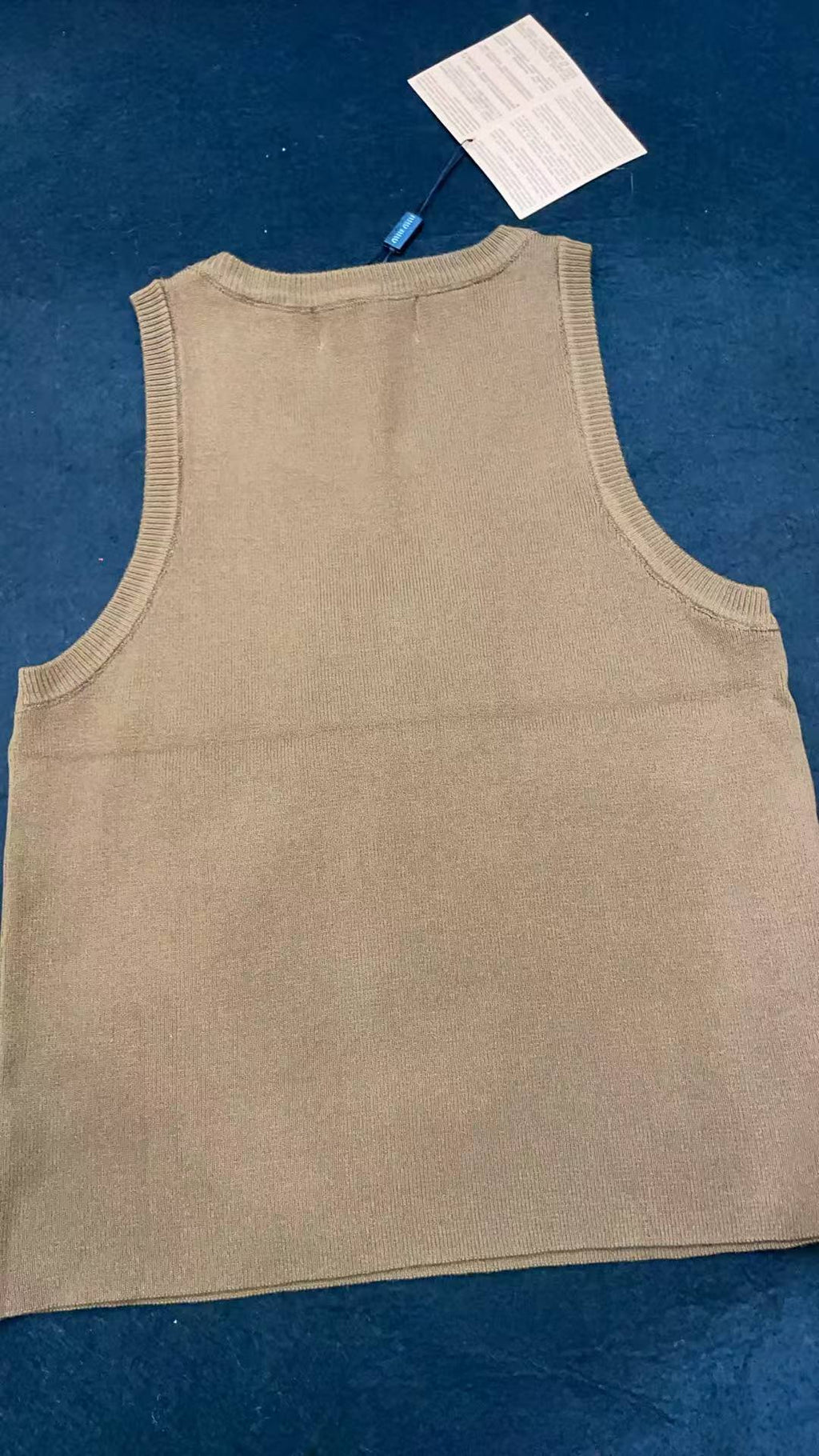 ITALY Women Ribbed jersey top Miu Miu tank tops