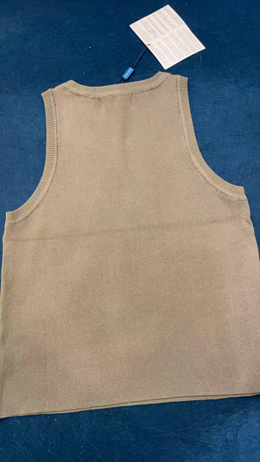ITALY Women Ribbed jersey top Miu Miu tank tops