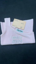 ITALY Women Ribbed jersey top Miu Miu tank tops