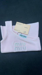 ITALY Women Ribbed jersey top Miu Miu tank tops