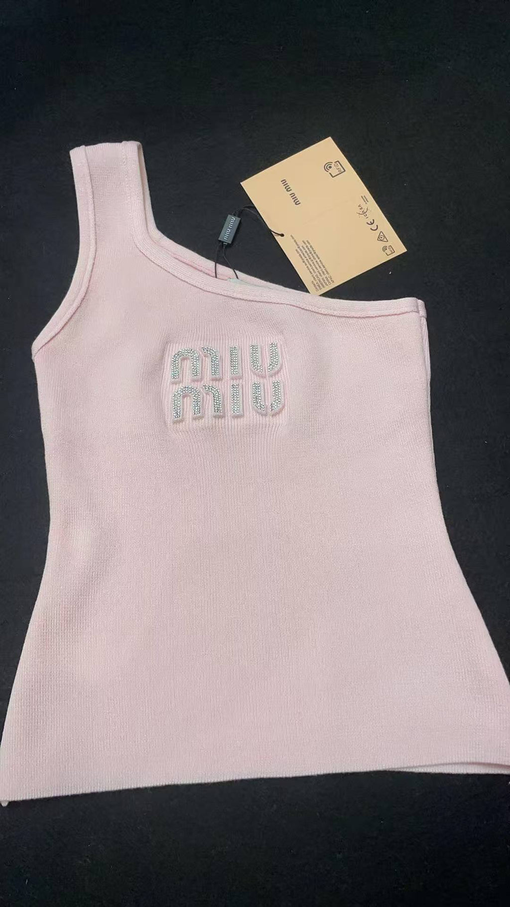 ITALY Women Ribbed jersey top Miu Miu tank tops