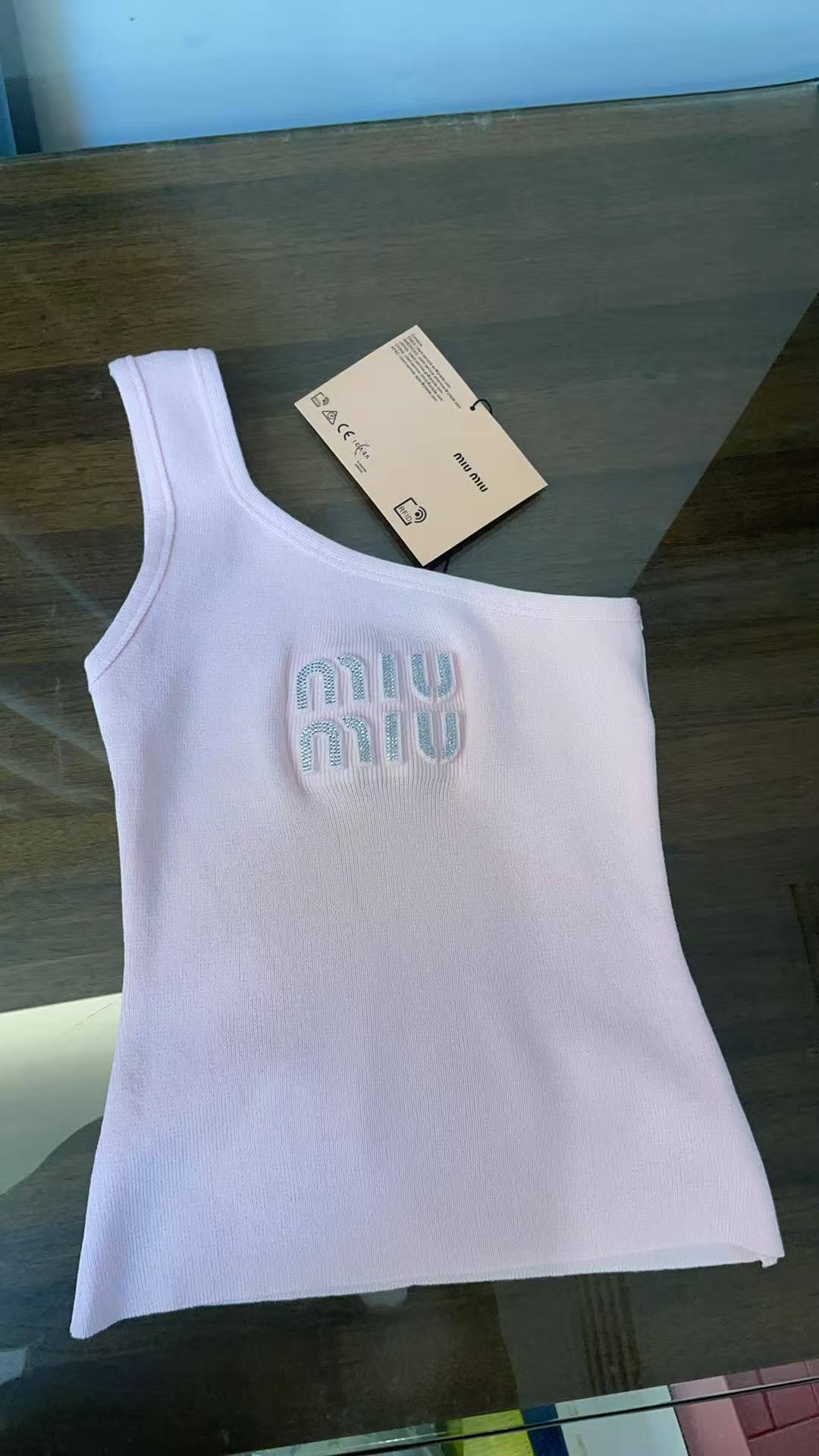 ITALY Women Ribbed jersey top Miu Miu tank tops