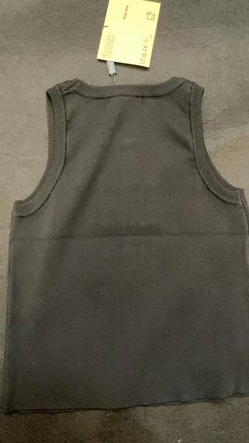 ITALY Women Ribbed jersey top Miu Miu tank tops