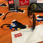 Ray-Ban RB3025 Aviator Black Polarized Sunglasses, 58mm