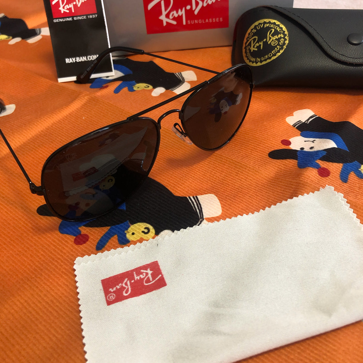 Ray-Ban RB3025 Aviator Black Polarized Sunglasses, 58mm