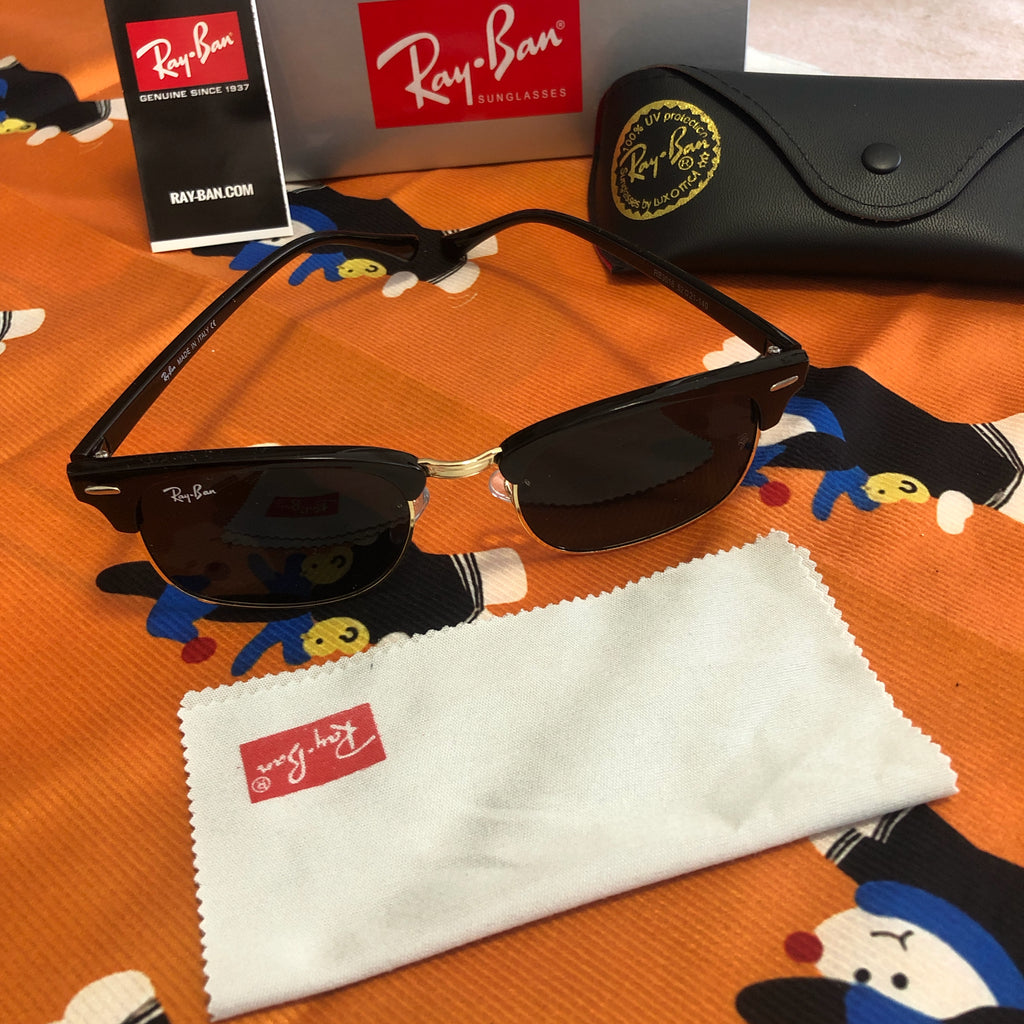 Ray-Ban RB3016 Black Sunglasses, Gray Glass Lenses, 51mm