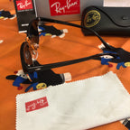 Ray-Ban RB3016 Black Sunglasses, Gray Glass Lenses, 51mm