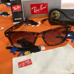 Ray-Ban RB2140 Wayfarer Tortoise Sunglasses, 50mm