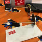 Ray-Ban RB3548N Gold-Tone Rounded Square Sunglasses